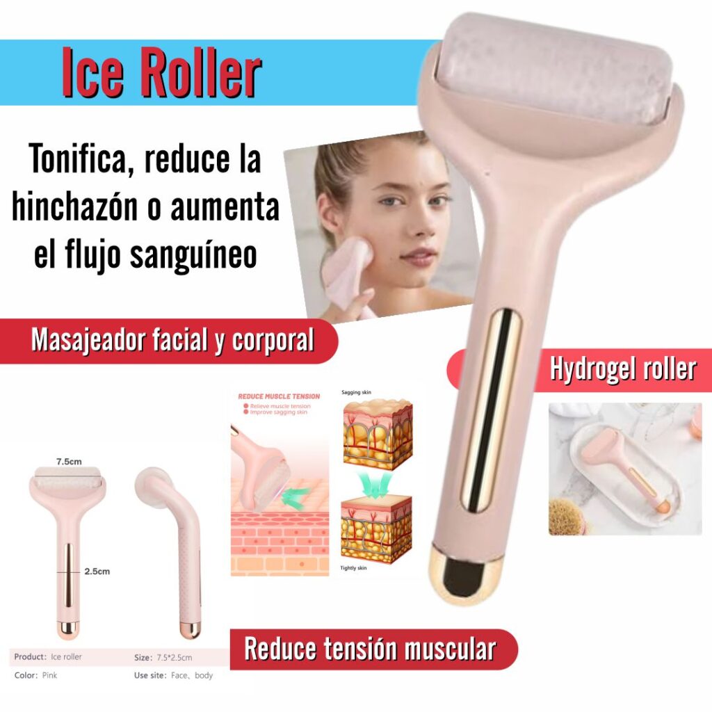 Rodillo Masajeador Crioterapia Frio Facial Hielo Ice Roller